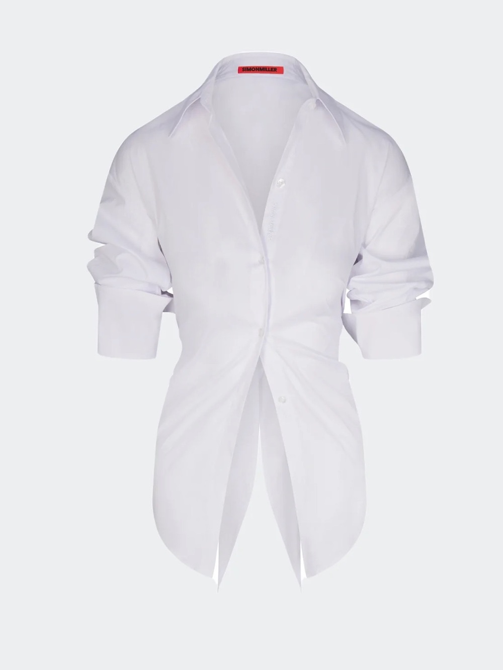 NWT Simon Miller White LOCH POPLIN BUTTON UP IN MACADAMIA